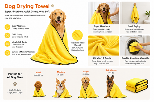 Microfiber Pet Drying Towel