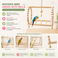 Parrot Hammock Swing & Ladder Toy